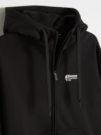 Толстовка мужская DEXT SKULL ZH1 на молнии с принтом черная модель 10048748 Фото