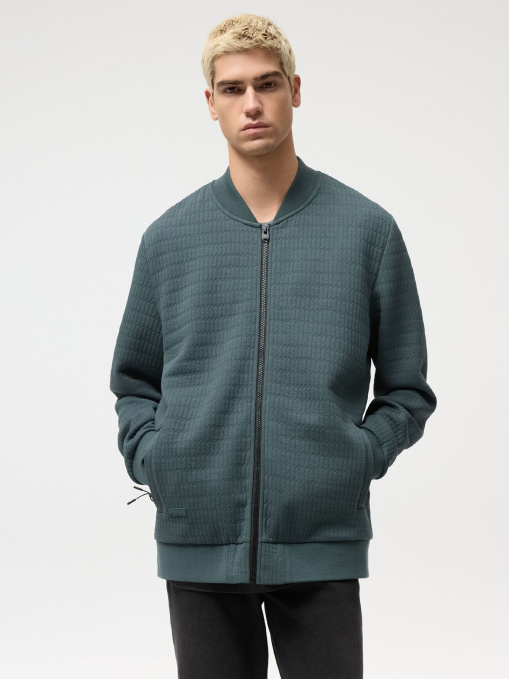 Толстовка мужская TRANQUILLY на молнии петроль модель 10048751 Фото