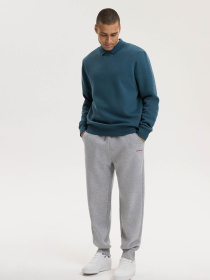 Світшот чоловічий BASECREW S261 однотонний петрол модель 10048760 Фото