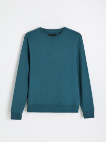 Світшот чоловічий BASECREW S261 однотонний петрол модель 10048760 Фото