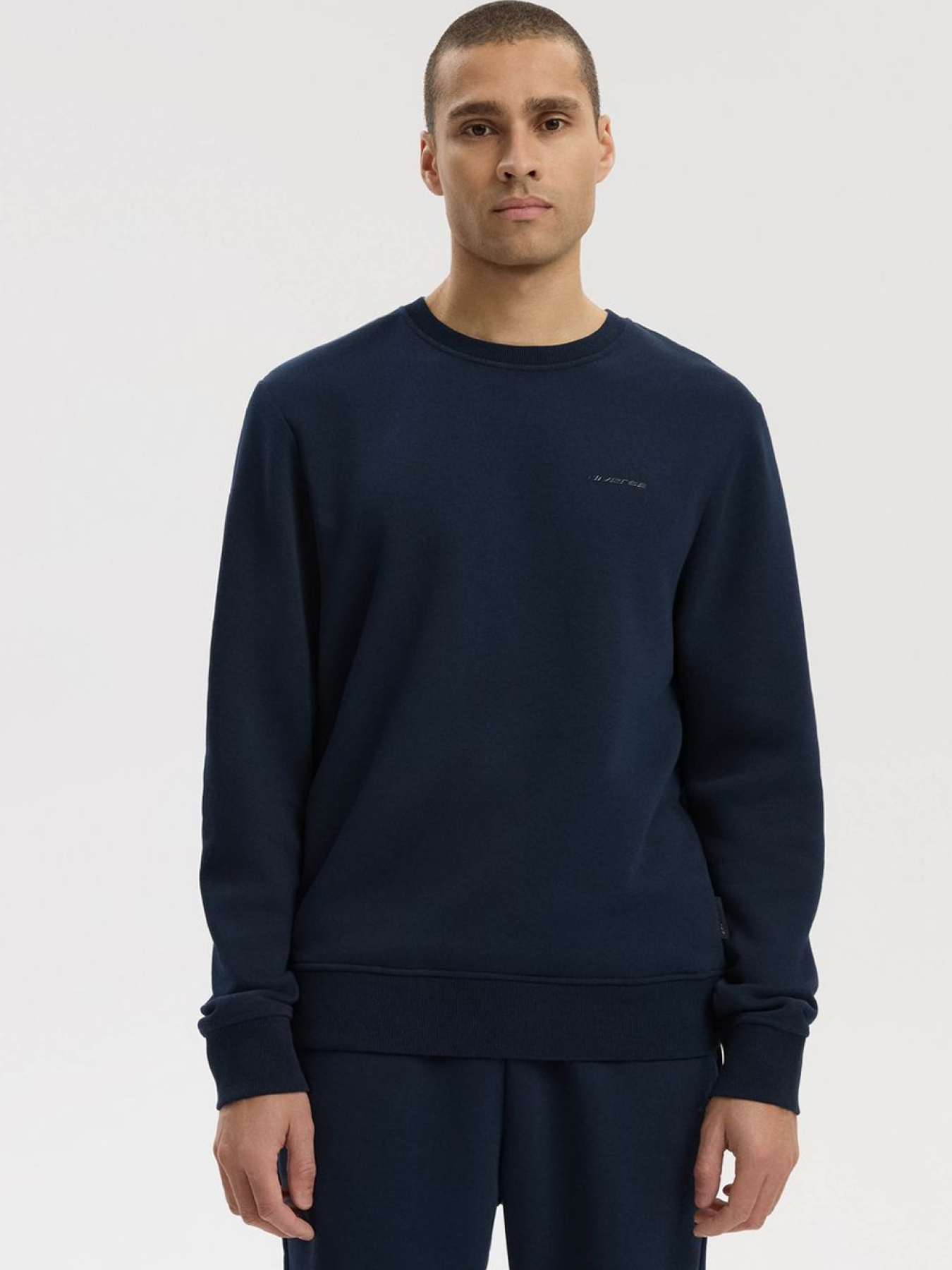 Світшот чоловічий BASECREW S261 однотонний темно-синій модель 10048760 Фото