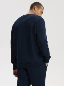 Світшот чоловічий BASECREW S261 однотонний темно-синій модель 10048760 Фото