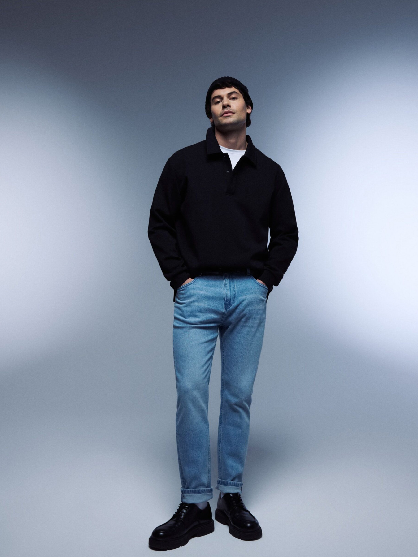 Джинсы мужские slim fit EDGGAR 261 светло-голубые модель 10048774 Джинсы мужские slim fit EDGGAR 261 светло-голубые модель 10048774 Фото