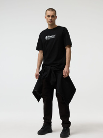 Футболка чоловіча DEXT SKULL T1 з принтами чорна модель 10048789 Фото