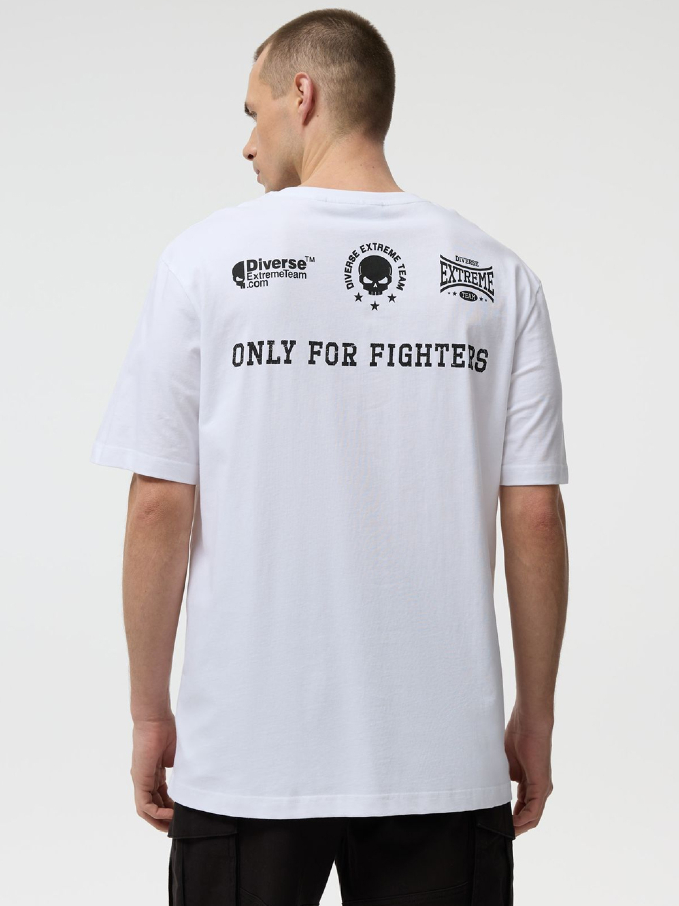 Футболка мужская DEXT SKULL T3 с принтами белая модель 10048793 Фото