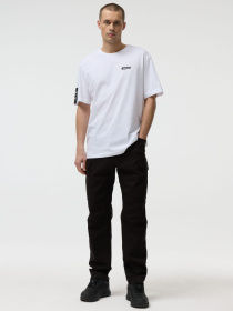 Футболка мужская DEXT SKULL T3 с принтами белая модель 10048793 Фото