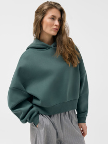 Худі жіноче FURRE B 261 вільного крою зелений модель 10048827 Фото