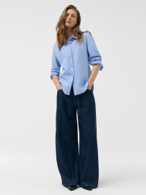 Джинси вільні жіночі STROTEK 261 з додаванням ліоцелю темно-сині модель 10048834 Джинси вільні жіночі STROTEK 261 з додаванням ліоцелю темно-сині модель 10048834 Фото