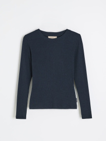 Лонгслив приталенный женский AMUSED 261 темно-синий модель 10048855 Фото