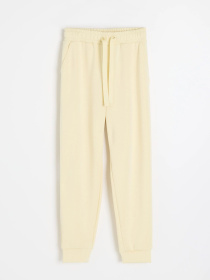 Спортивные штаны женские LADIMOS B 261 светло-желтые модель 10048869 Фото