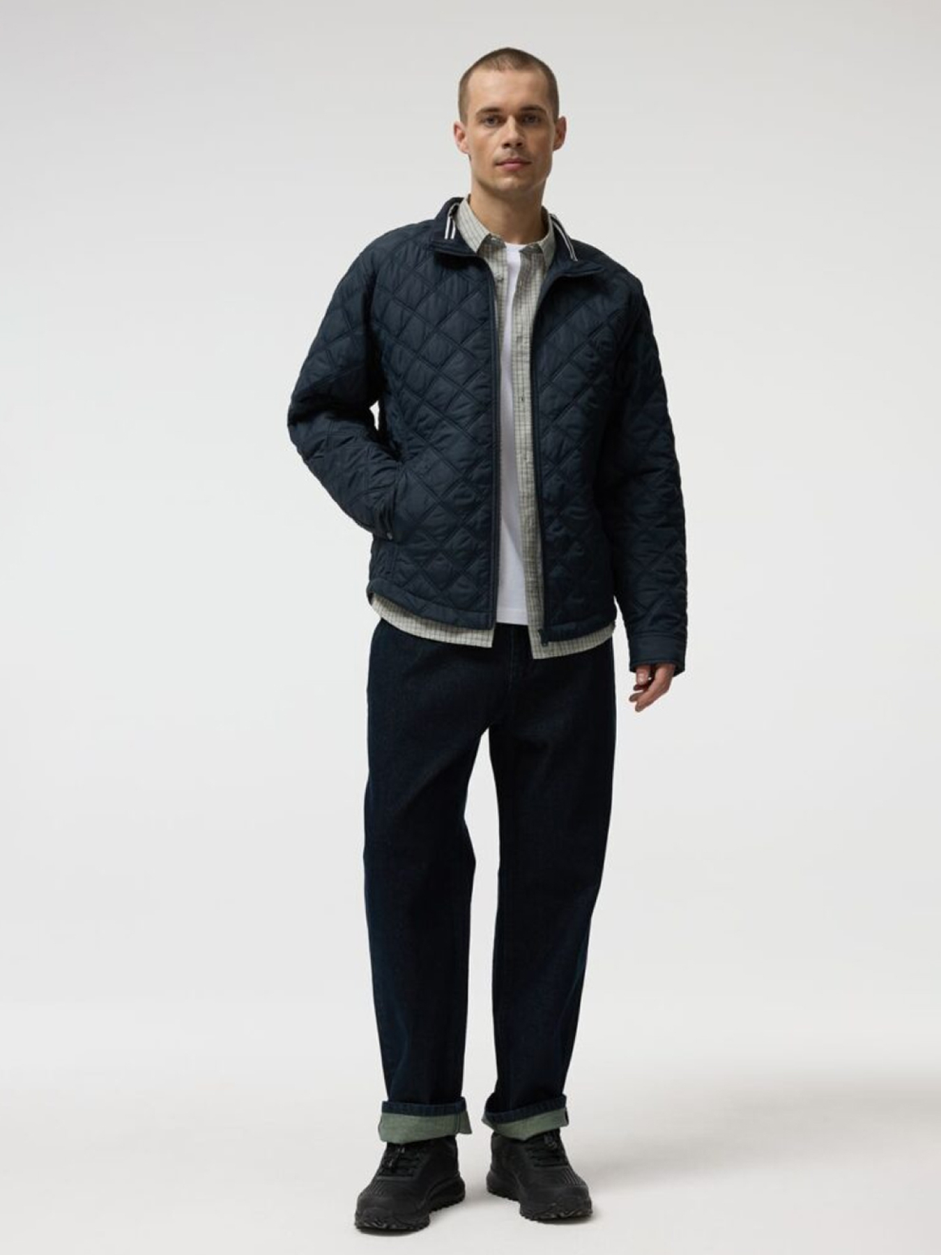 Куртка стеганная мужская RENERU 261 темно-синяя модель 10048896 Фото