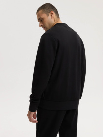 Толстовка мужская BASEBOMBER S на молнии чёрная модель 10049297 Фото