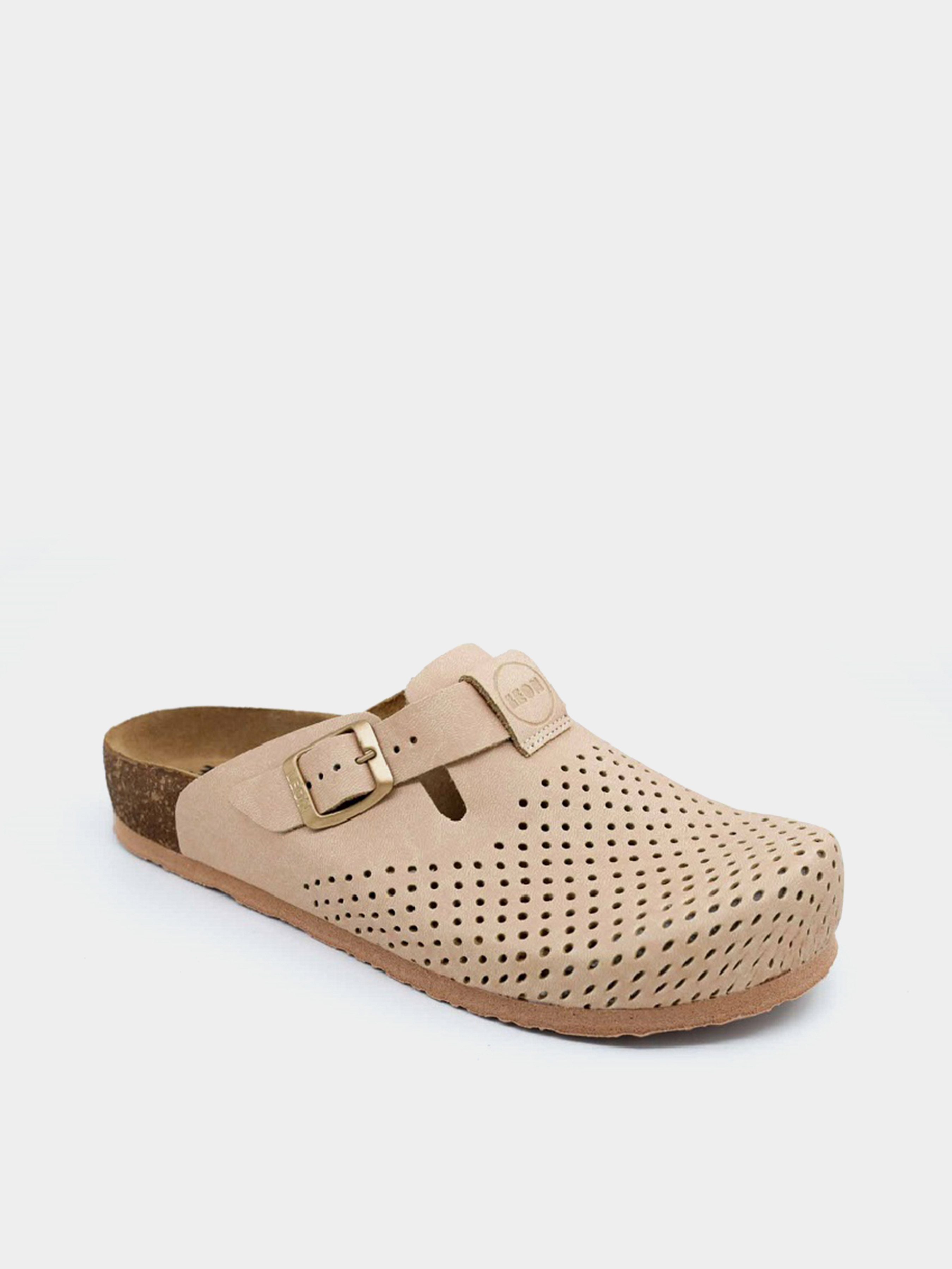 Шкіряне Жіноче Сабо Leon  (4250-Beige) колір бежевий Leon - купити в Україні