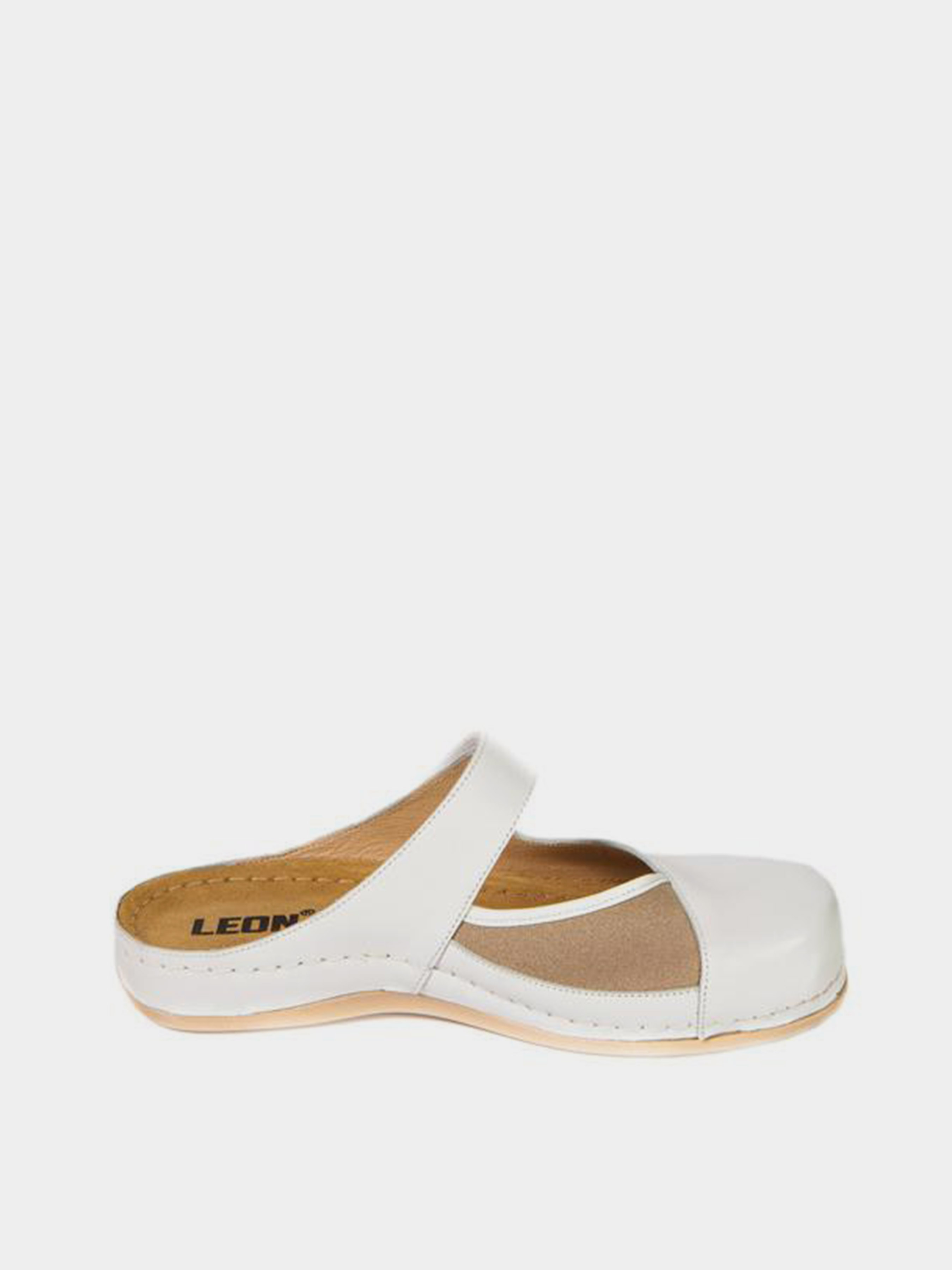 Шкіряне Жіноче Сабо Leon  (953-White) колір білий