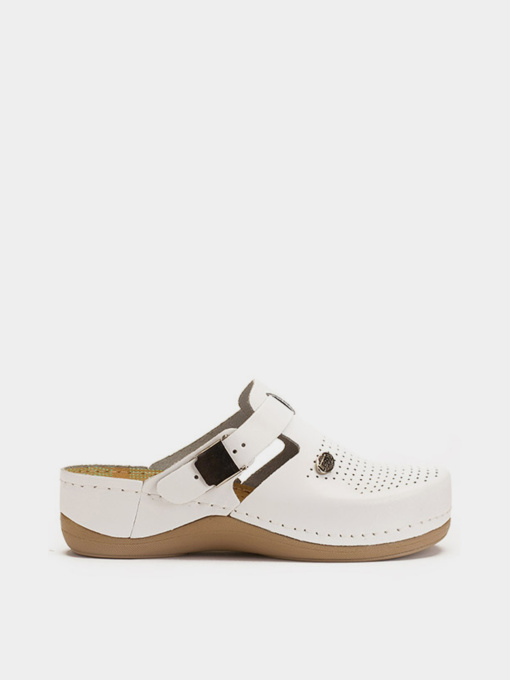 Сабо женские Leon 900 белые модель 900-White Фото