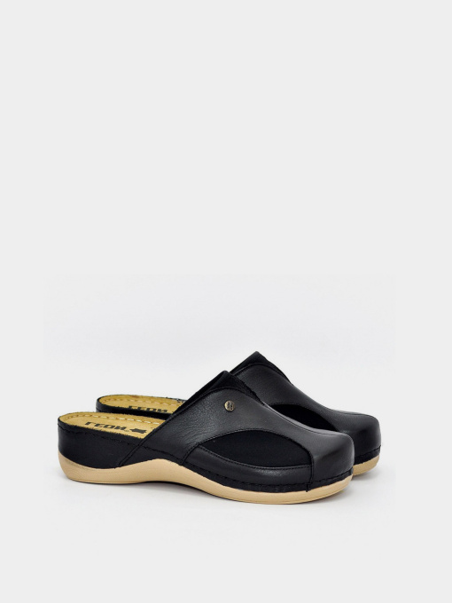 Сабо женские Leon 912 черные модель 912-Black Фото