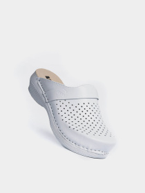 Сабо женские PU102 белые модель PU102-White Фото