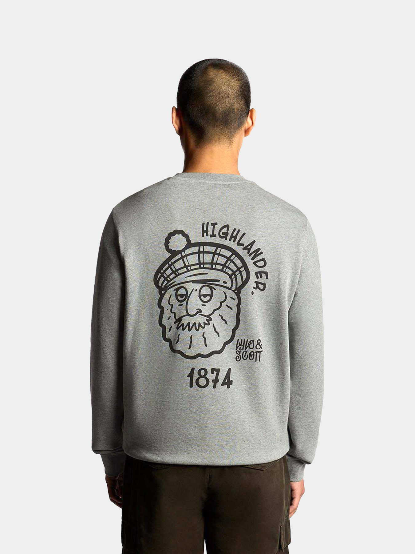 Чоловічий реглан Lyle & Scott HIGHLANDER GRAPHIC SWEATSHIRT модель ML2374V-T28 Фото