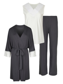 Комплект 3 од. (халат, футболка и штаны) модель F50003_25 Фото