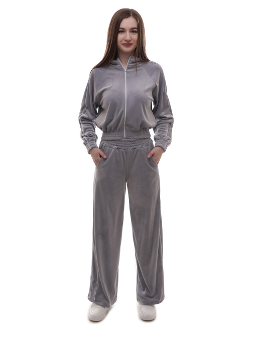 Костюм спортивный женский Светло-серый ЭДЕЛЬВЕЙС модель 704023 Фото