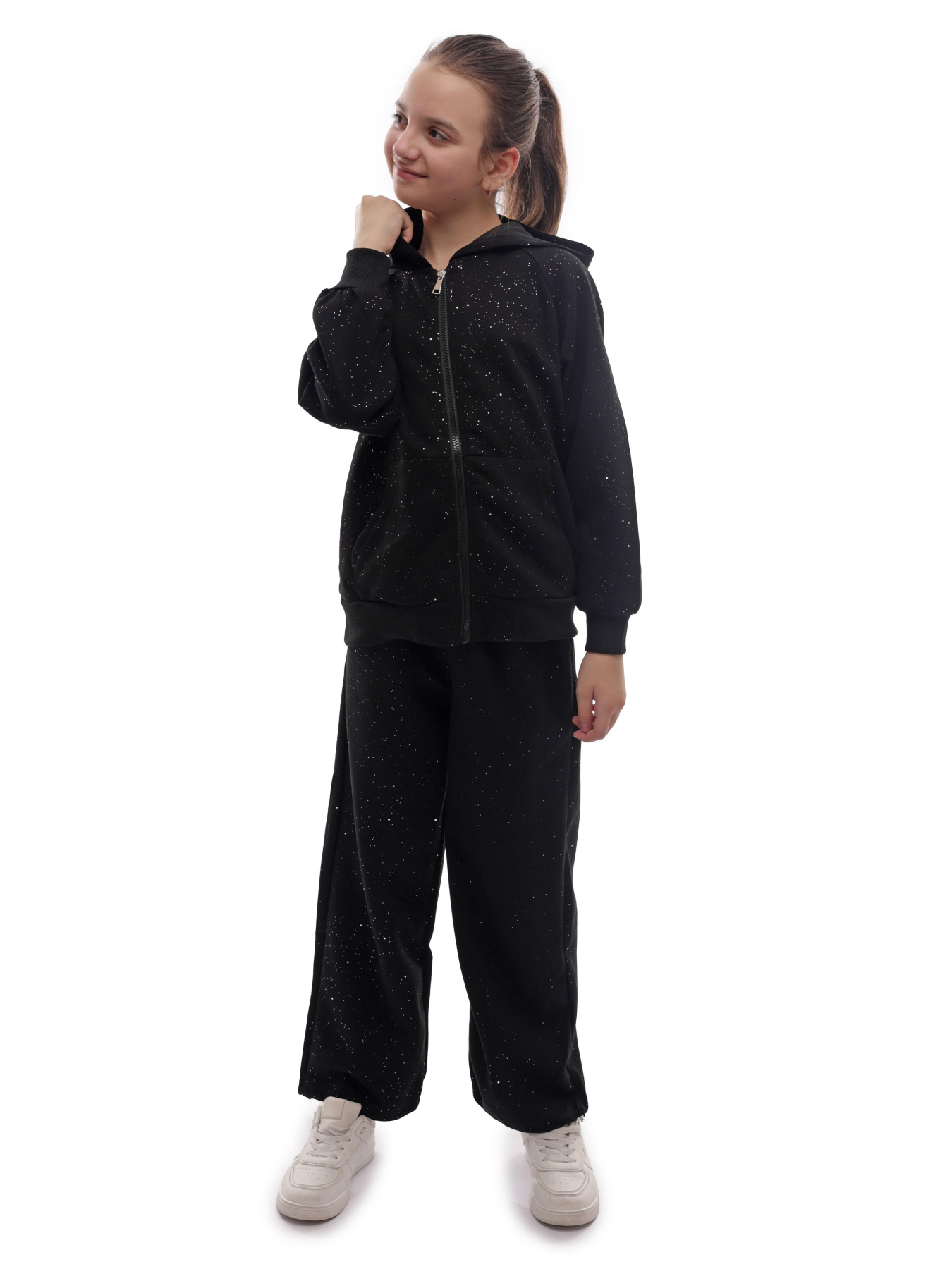 Костюм спортивный для девочки подростка Чёрный LUMO модель 699690 Фото