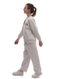 Костюм спортивний для дівчинки підлітка Світло-сірий LUMO модель 700077 Фото