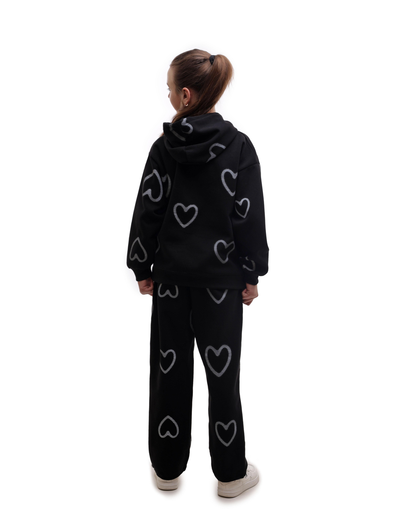 Костюм спортивный для девочки подростка Чёрный LUMO модель 701006 Фото