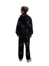 Костюм спортивный для девочки подростка Чёрный LUMO модель 701006 Фото