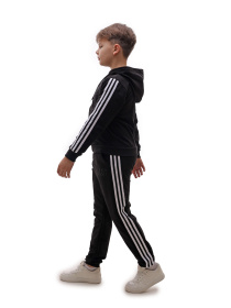 Костюм спортивный для мальчика подростка Чёрный STREAM модель 702074 Фото