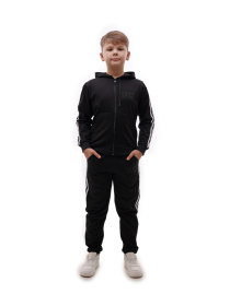 Костюм спортивный для мальчика подростка Чёрный STREAM модель 702074 Фото