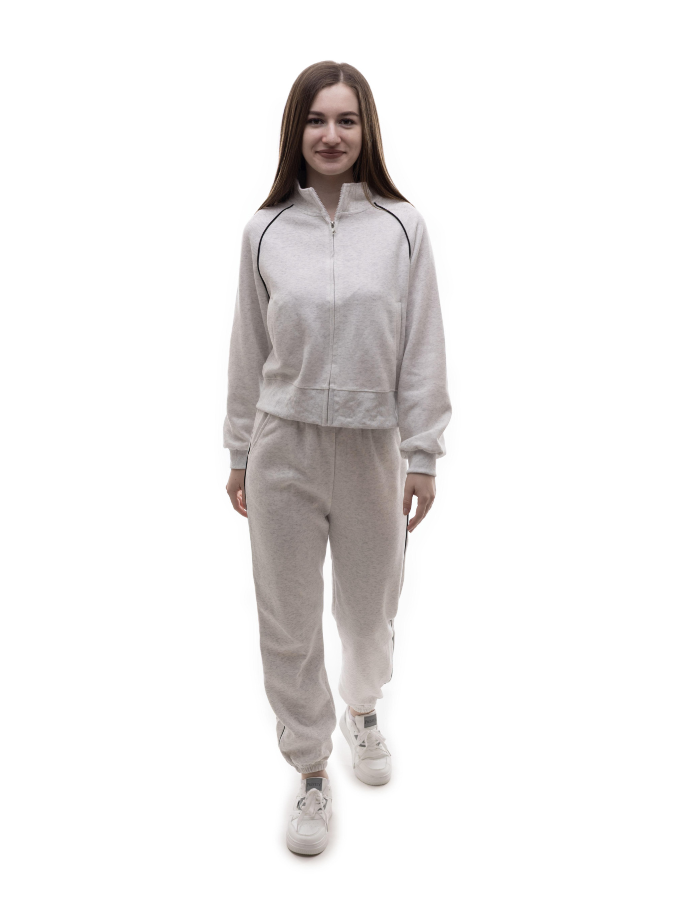 Костюм спортивний жіночий Світло-сірий STREAM модель 703047 Фото