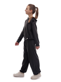 Костюм спортивний для дівчинки підлітка Чорний НАРЦИС модель 703920 Фото