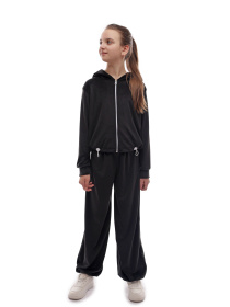 Костюм спортивний для дівчинки підлітка Чорний НАРЦИС модель 703920 Фото