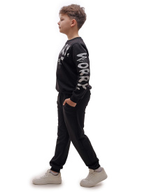 Костюм спортивный для мальчика подростка Чёрный STREAM модель 717880 Фото