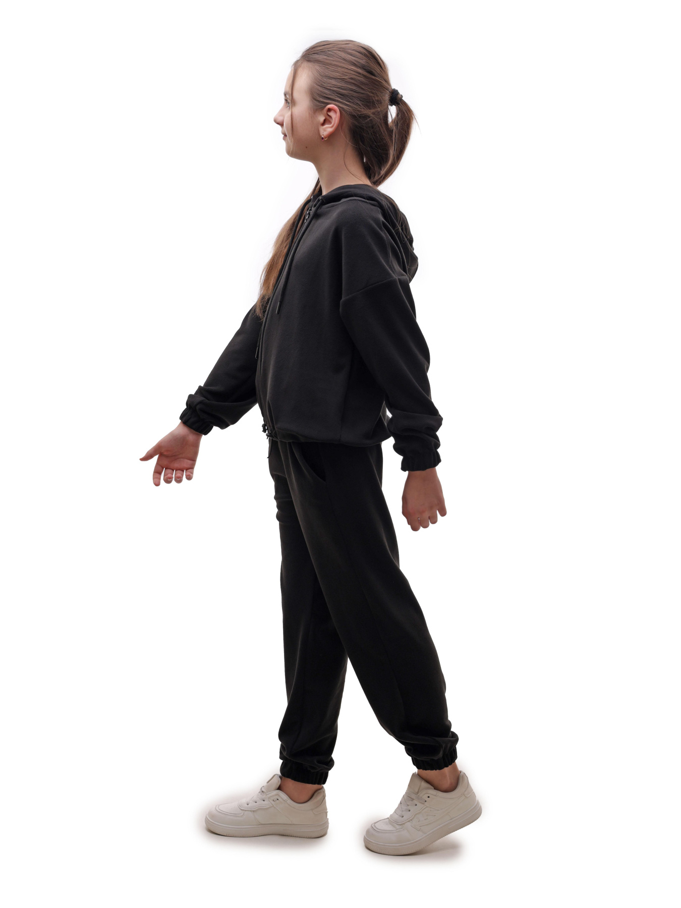 Костюм спортивний для дівчинки підлітка Чорний LUMO модель 719629 Фото