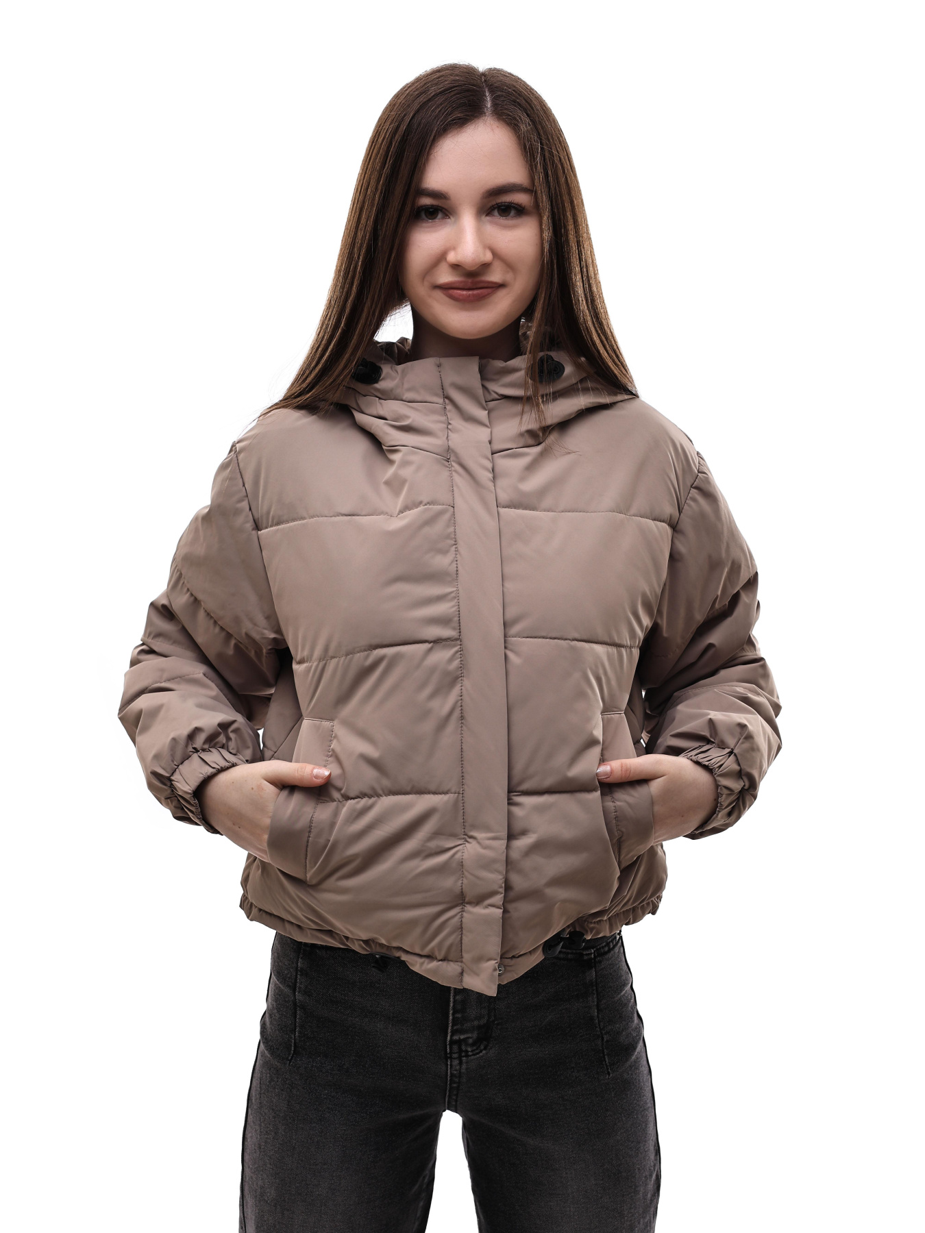 Куртка зимняя женская Бежевый LUMO модель 698954 Фото