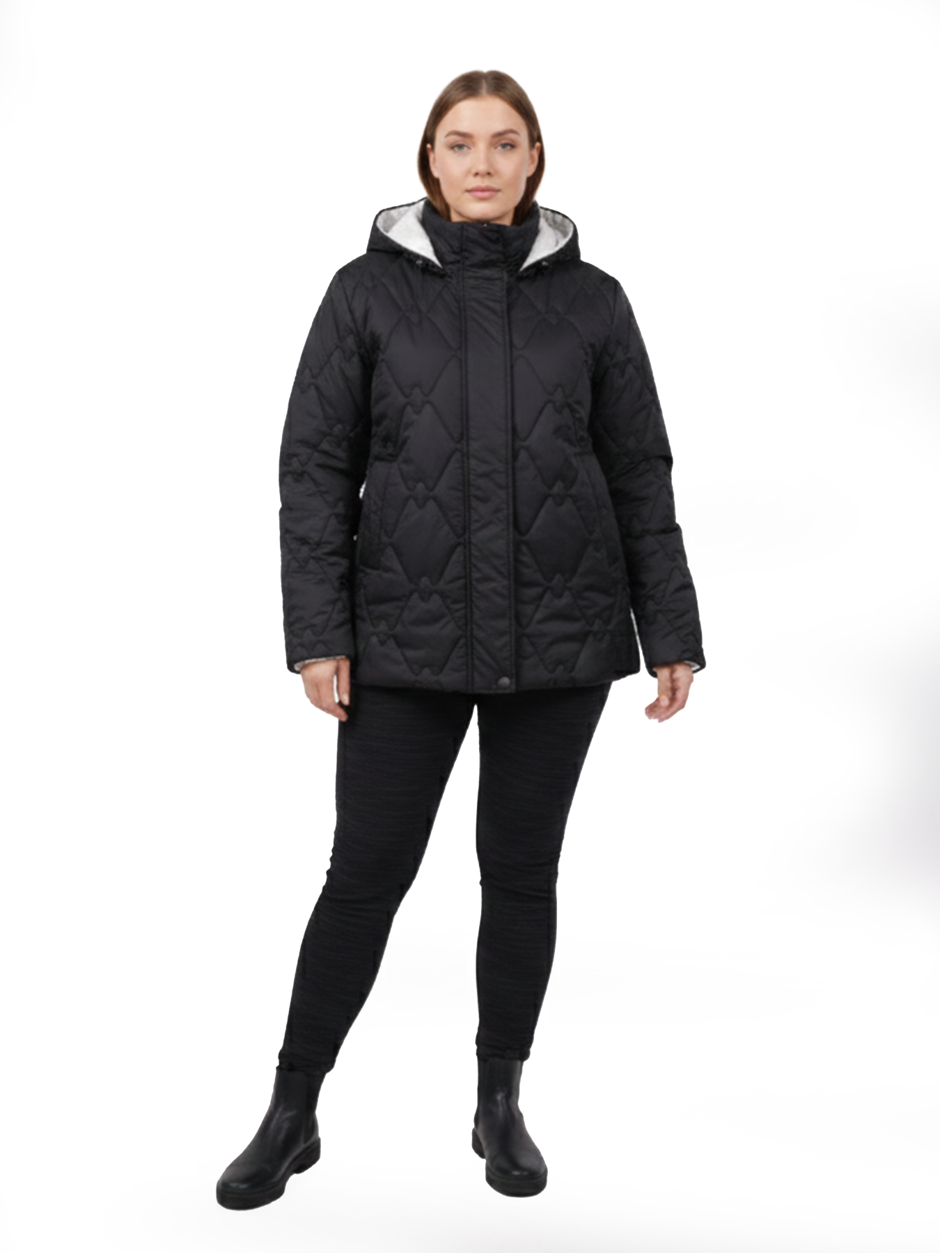 Куртка демисезонная женская Чёрный LUMO модель 704308 Фото