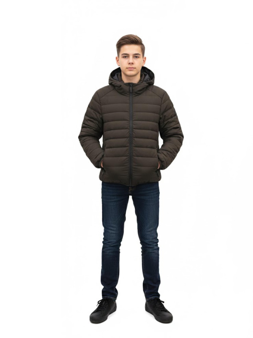 Куртка демисезонная для мальчика подростка Чёрный LUMO модель 713721 Куртка демисезонная для мальчика подростка Чёрный LUMO модель 713721 Фото