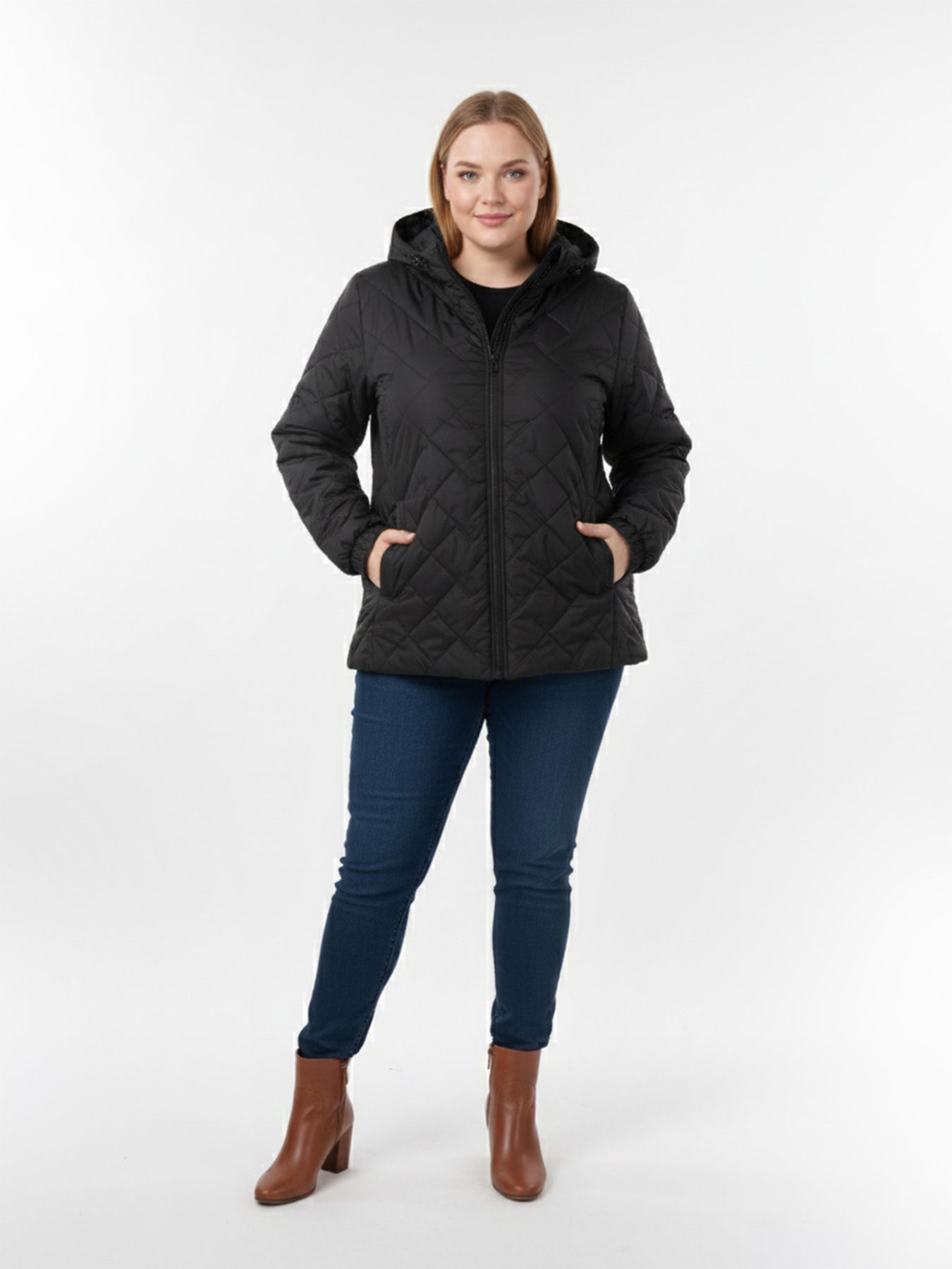 Куртка демисезонная женская Чёрный LUMO модель 702813 Фото