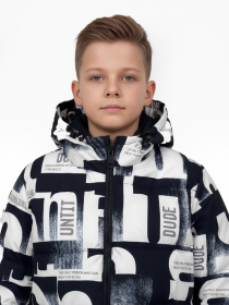 Куртка демісезонна для хлопчика підлітка Білий LUMO модель 699958 Фото