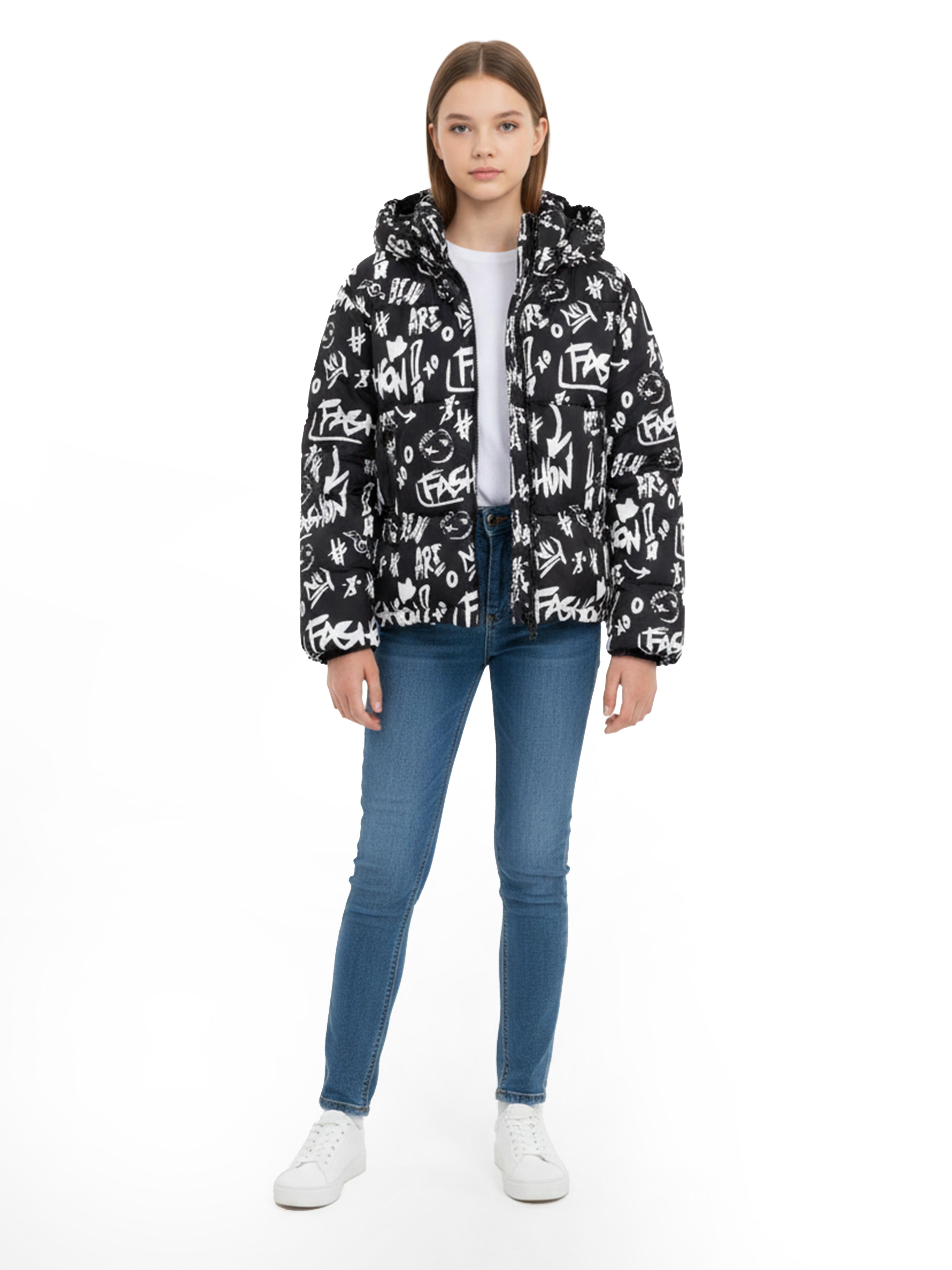 Дитяча Демісезонна куртка STREAM  (702871) колір чорний, матеріал текстиль/поліестер