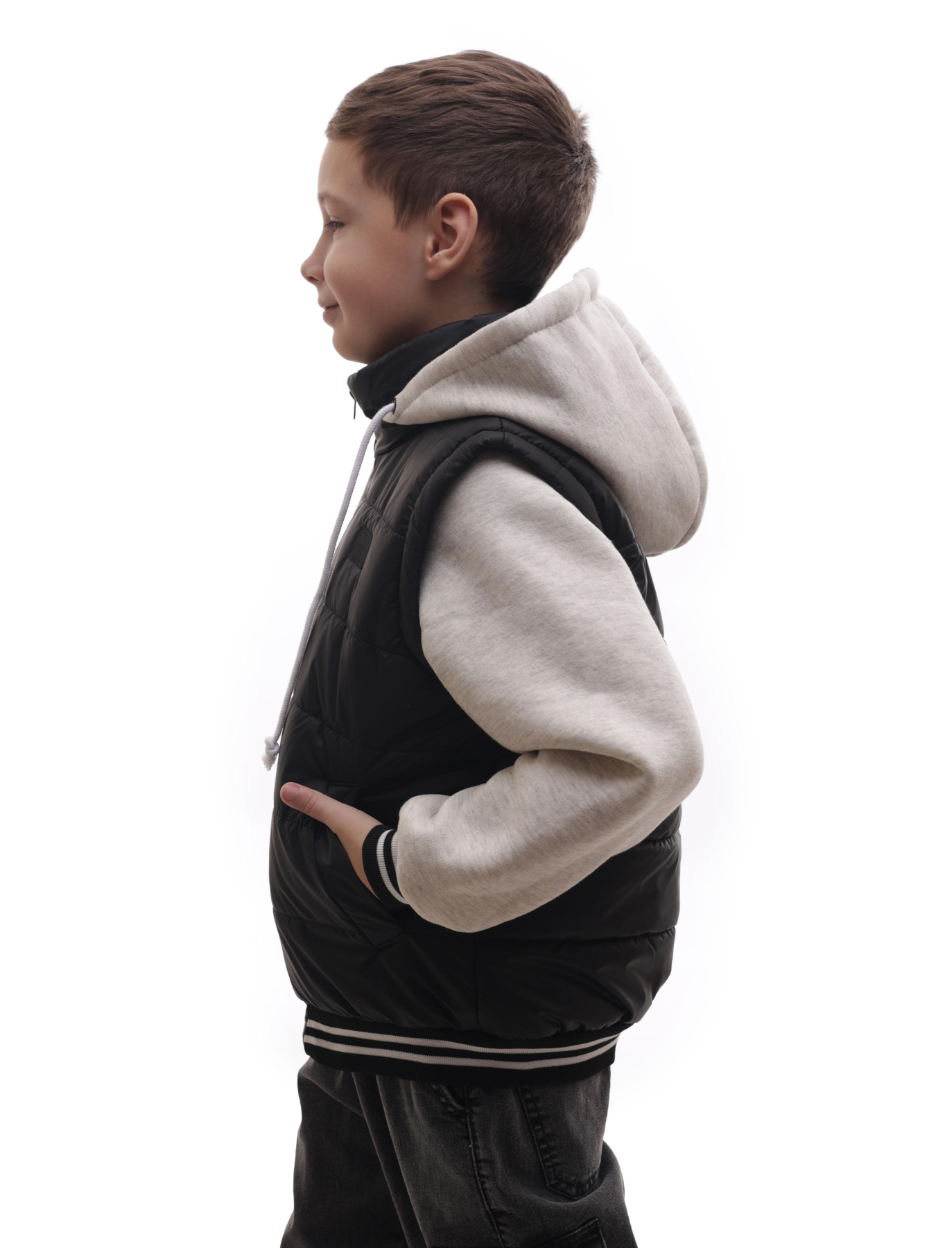 Куртка демісезонна для хлопчика підлітка Чорний LUMO модель 704173 Фото