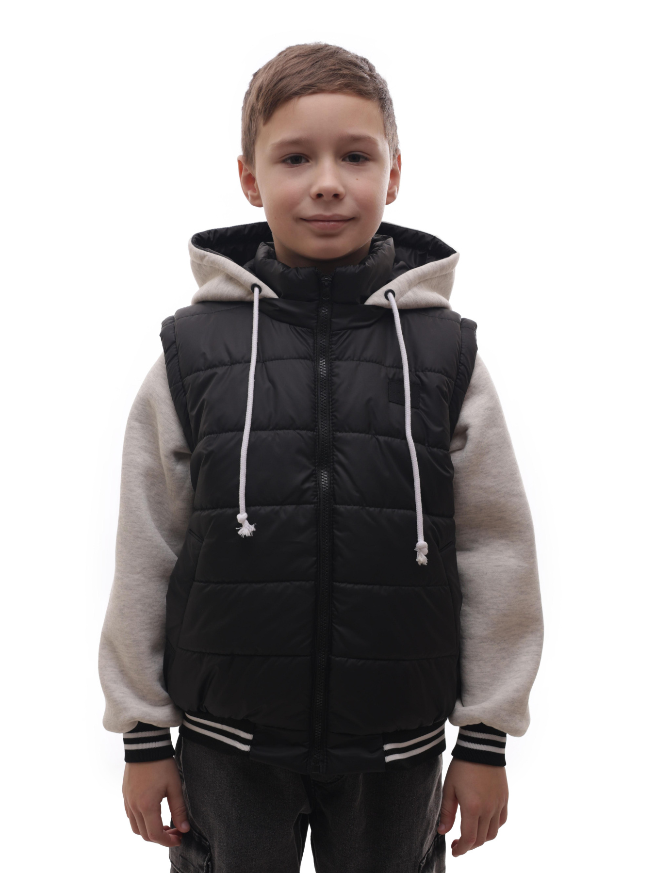 Куртка демісезонна для хлопчика підлітка Чорний LUMO модель 704173 Фото