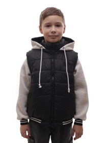 Куртка демісезонна для хлопчика підлітка Чорний LUMO модель 704173 Фото