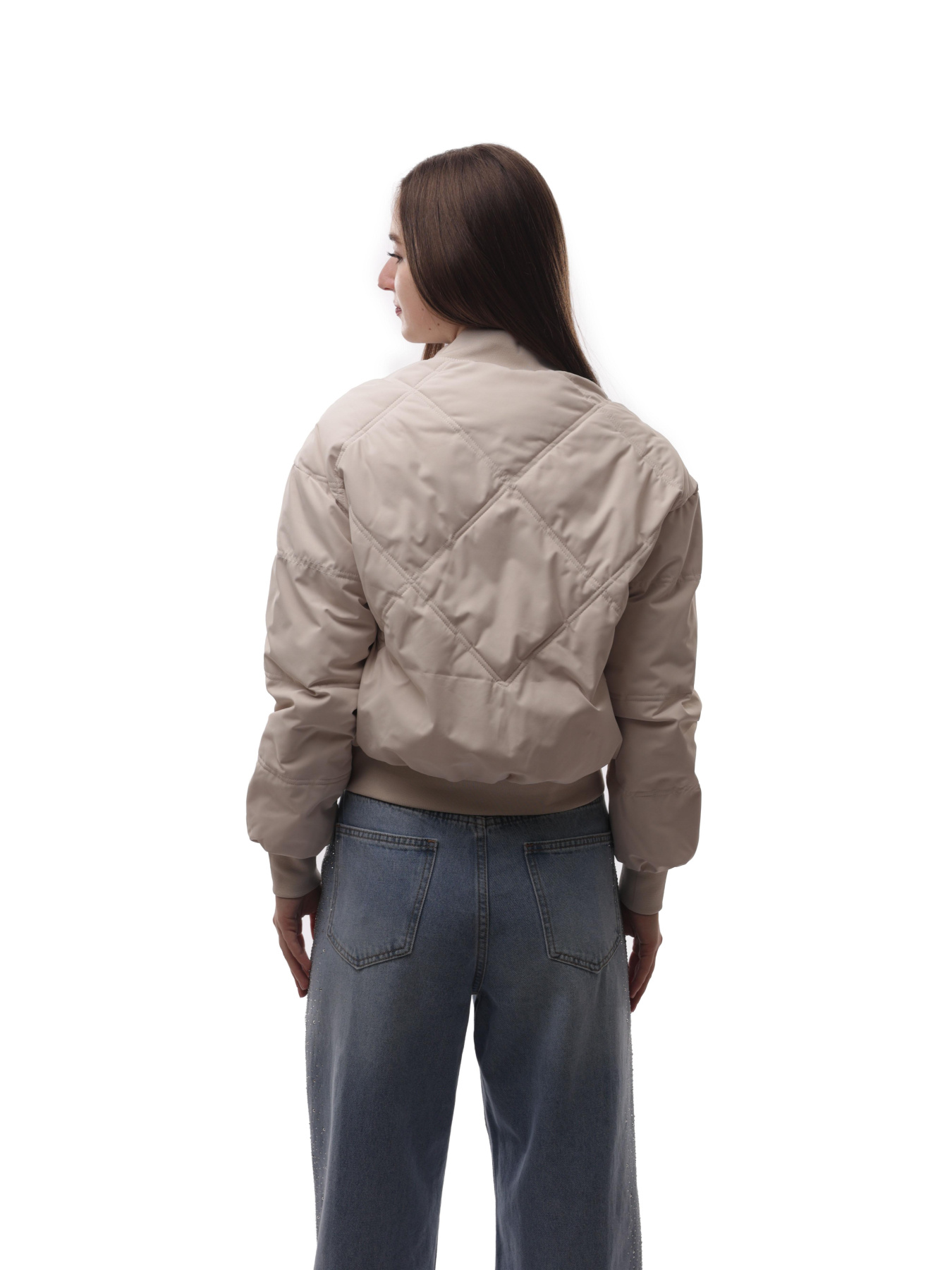 Куртка демисезонная женская Бежевый LUMO модель 701366 Фото