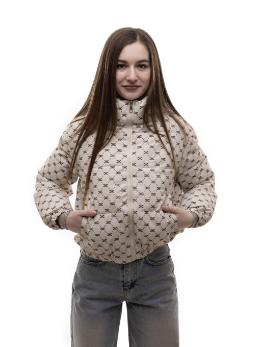 Куртка демисезонная женская Бежевый LUMO модель 701370 Куртка демисезонная женская Бежевый LUMO модель 701370 Фото