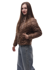Куртка демисезонная женская Коричневый STREAM модель 708999 Куртка демисезонная женская Коричневый STREAM модель 708999 Фото