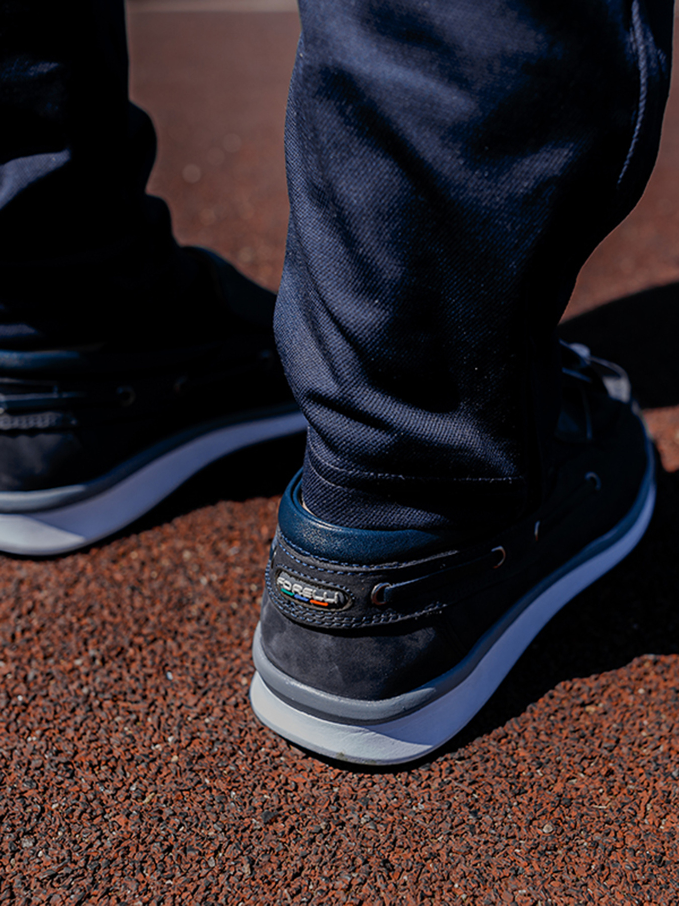 Чоловічі анатомічні туфлі Forelli 45102-G сині модель 45102-G-Blue Фото