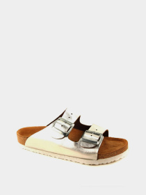 Шлепанцы женские Forelli 23203 серебристые модель 23203-Silver Фото