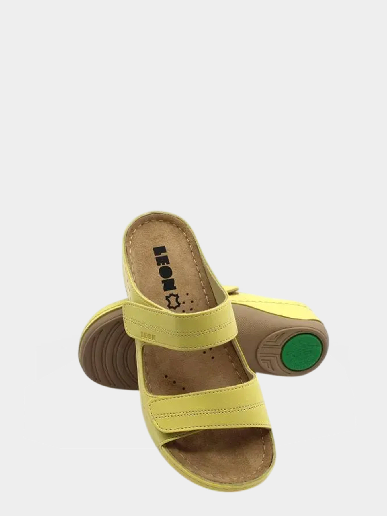 Шлепанцы женские Leon 907 желтые модель 907-Yellow Фото